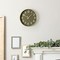 11.8 Inch Gold Frame Wall Clock, Non-Ticking Silent Quartz Clock with Easy-to-Read Large Numbers